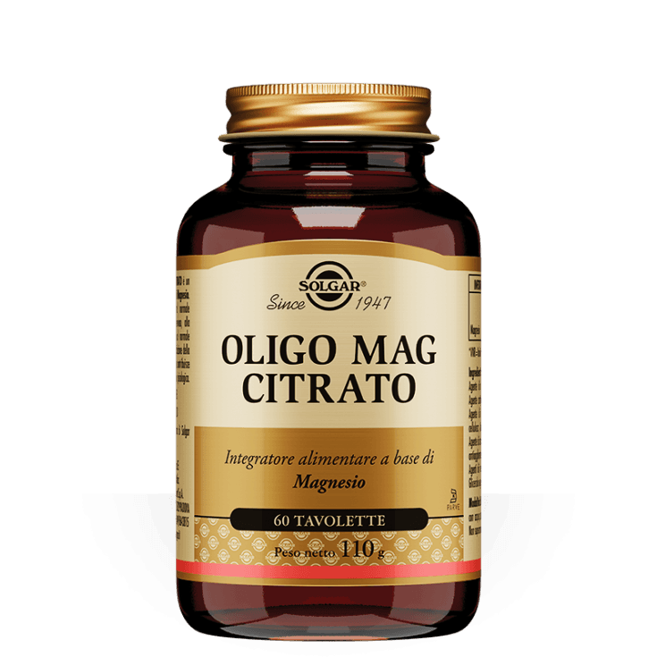 Solgar Oligo Mag Citrato – Magnesio – 60 comprimidos