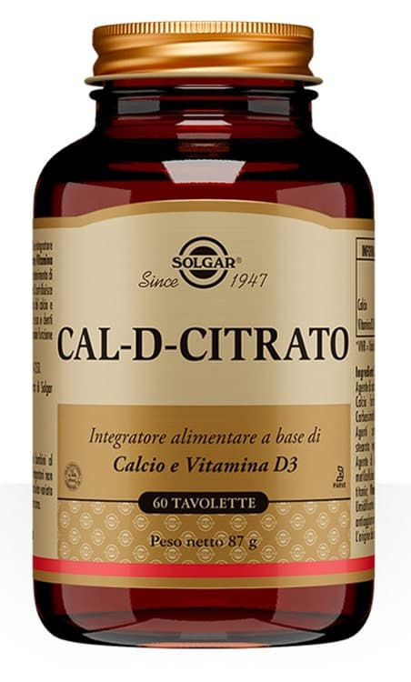 Solgar Cal D Citrate – 60 comprimidos
