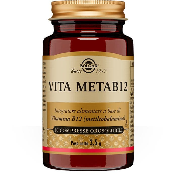 Vitamina B12 – 30 comprimidos para chupar, formato Orosol | Solgar Vita Meta B12
