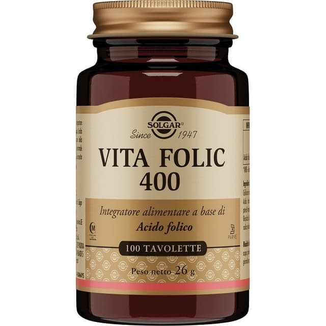 Ácido fólico – 100 comprimidos masticables | Solgar Vita Folic 400