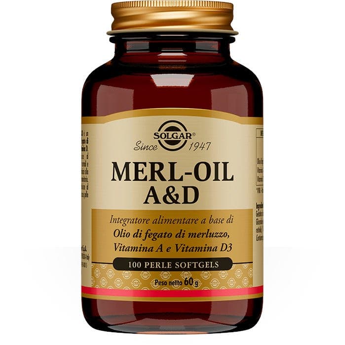 Merl Oil AED – 100 perlas de aceite de hígado de bacalao