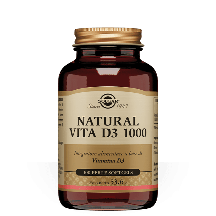 Vitamina D3 1000 UI – 100 comprimidos | Solgar Natural Vita D3 1000