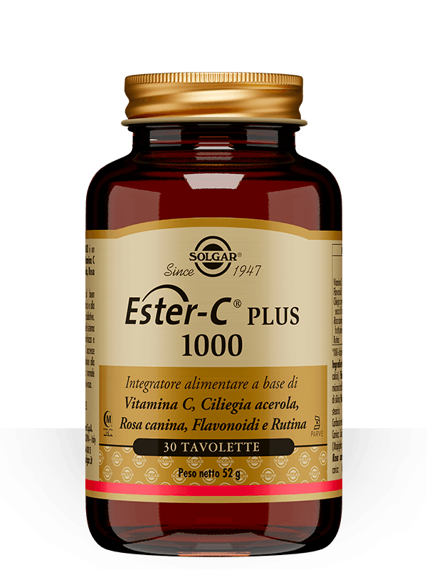 Vitamina C 1000 mg + Calcio – 30 comprimidos | Solgar Ester-C Plus 1000