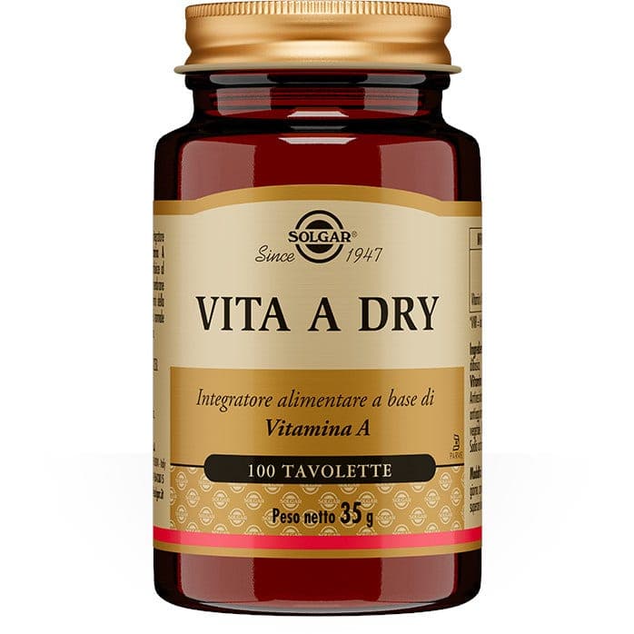 Vitamina A 2.500 UI Dry – 100 comprimidos | Solgar