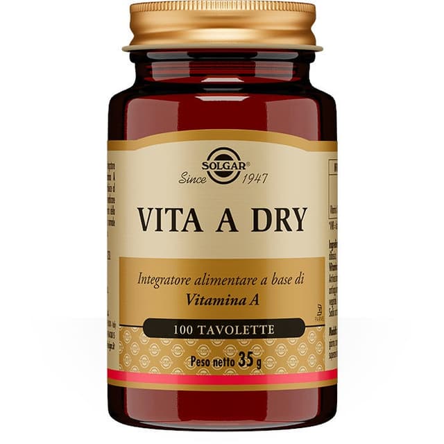 Vitamina A 2.500 UI Dry – 100 comprimidos | Solgar