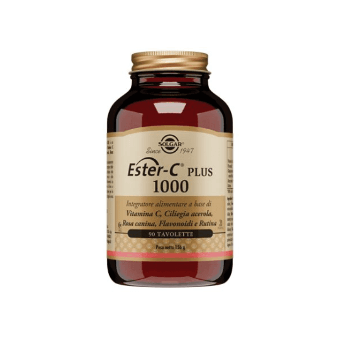 Vitamina C + Calcio – 90 comprimidos | Solgar Ester C Plus 1000