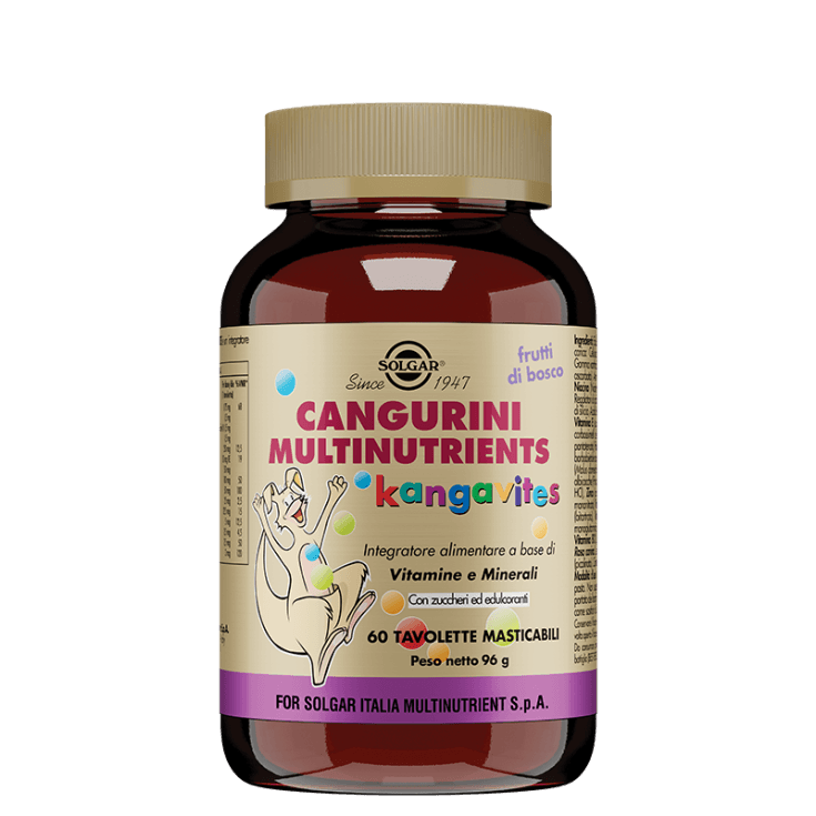 Cangurini Multivitamin Afrutado – 60 comprimidos masticables | Solgar