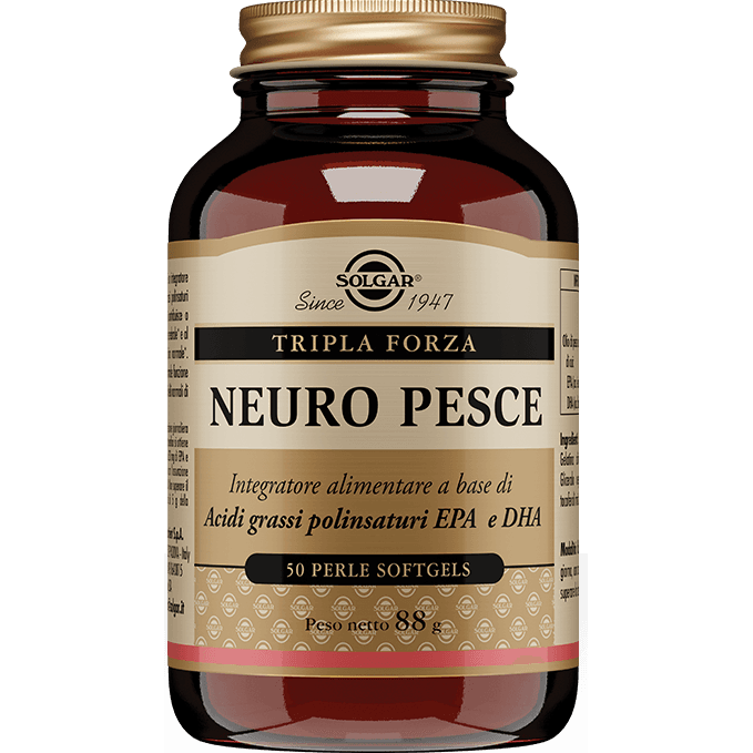 Omega-3 EPA + Omega-3 DHA – 50 cápsulas blandas | Solgar Neuro Pesce