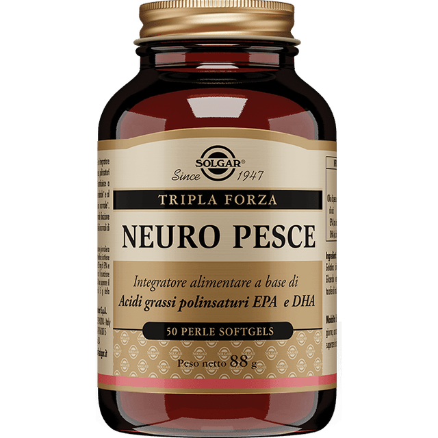 Omega-3 EPA + Omega-3 DHA – 50 cápsulas blandas | Solgar Neuro Pesce