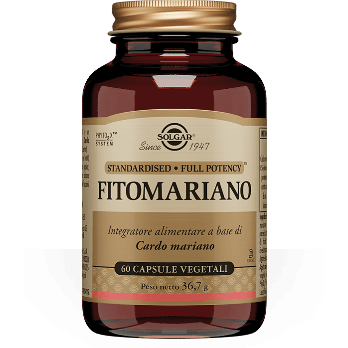 Cardo mariano 900 mg – 60 cápsulas vegetales Solgar | Fitomariano