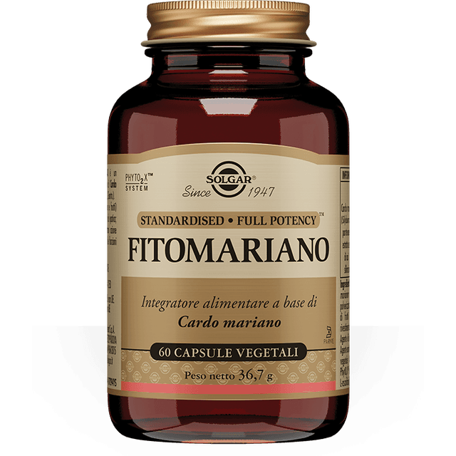 Cardo mariano 900 mg – 60 cápsulas vegetales Solgar | Fitomariano