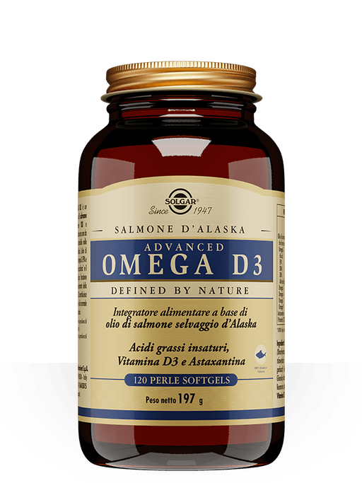 Omega-3 EPA y DHA + Vitamina D3 – 120 perlas Solgar | Advanced Omega D3