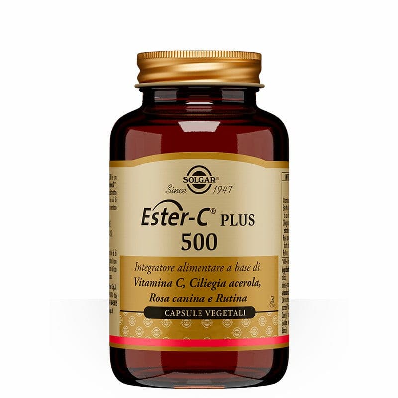Vitamina C + Calcio – 100 cápsulas | Solgar Ester C Plus 500