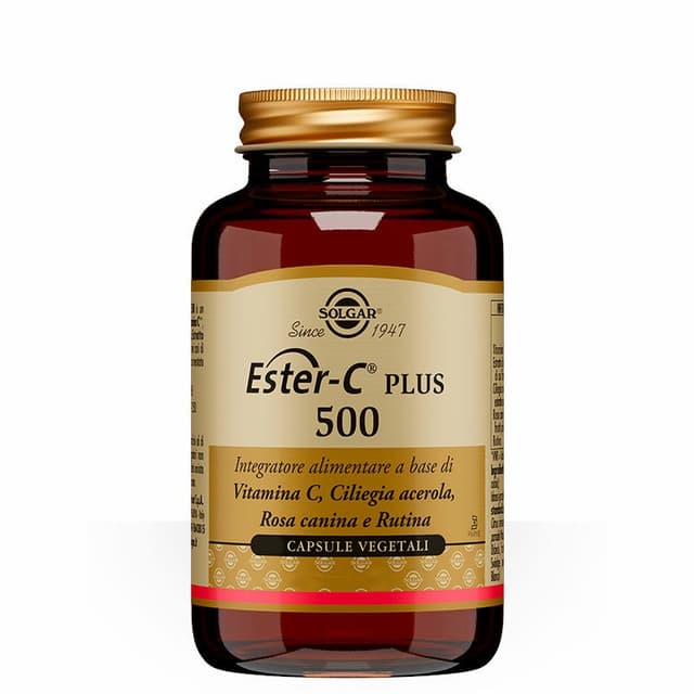 Vitamina C + Calcio – 100 cápsulas | Solgar Ester C Plus 500