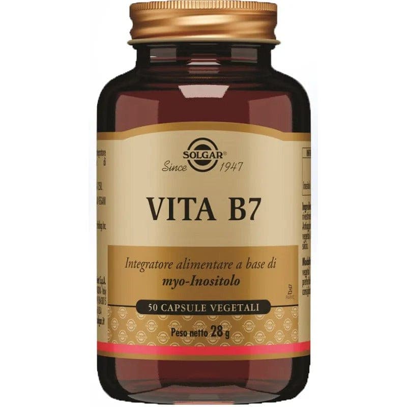 Vita B7 Biotina – 50 cápsulas vegetales | Solgar