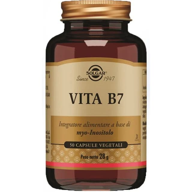 Vita B7 Biotina – 50 cápsulas vegetales | Solgar