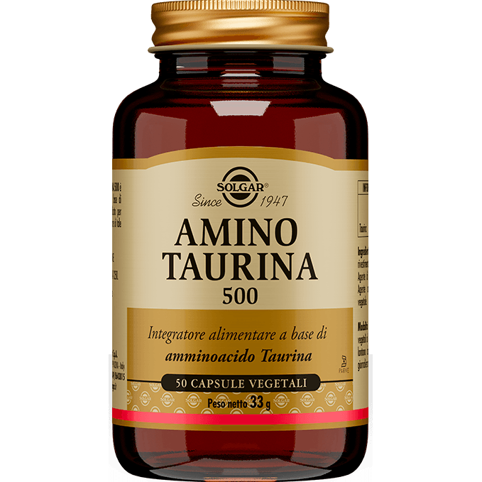 Amino Taurina 500 – 50 cápsulas | Solgar