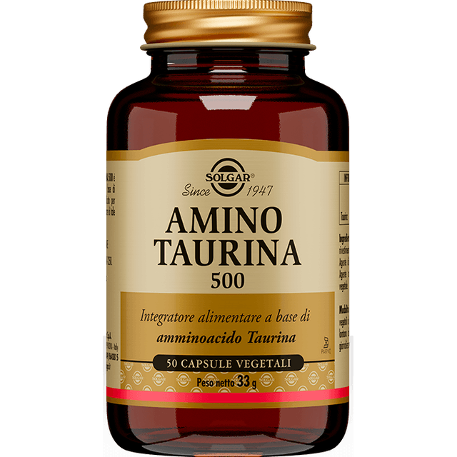 Amino Taurina 500 – 50 cápsulas | Solgar