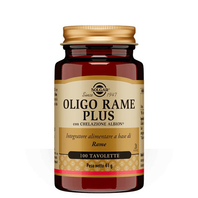 Oligo Cobre Plus – 100 comprimidos | Solgar