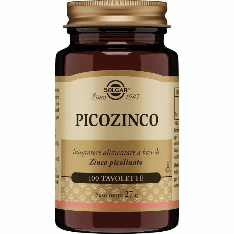 Zinc – 100 comprimidos | Solgar Picozinco