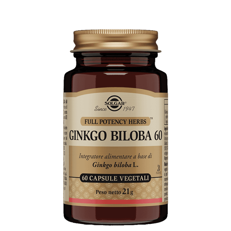Ginkgo Biloba 60 – 60 cápsulas veganas | Solgar