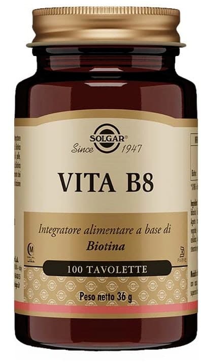 Vita B8 Biotina – 100 comprimidos | Solgar