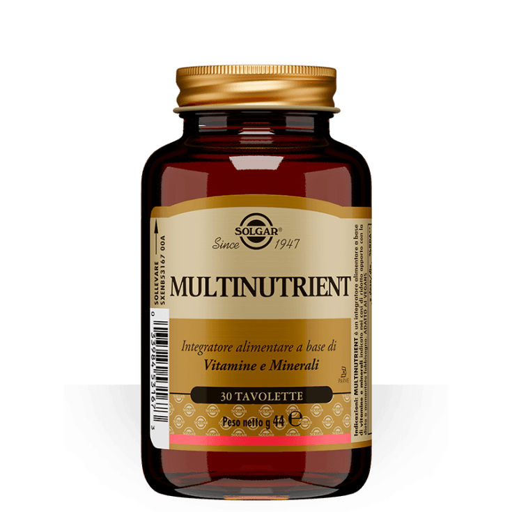 Solgar Multinutrient – Multivitamínico + Minerales – 30 comprimidos