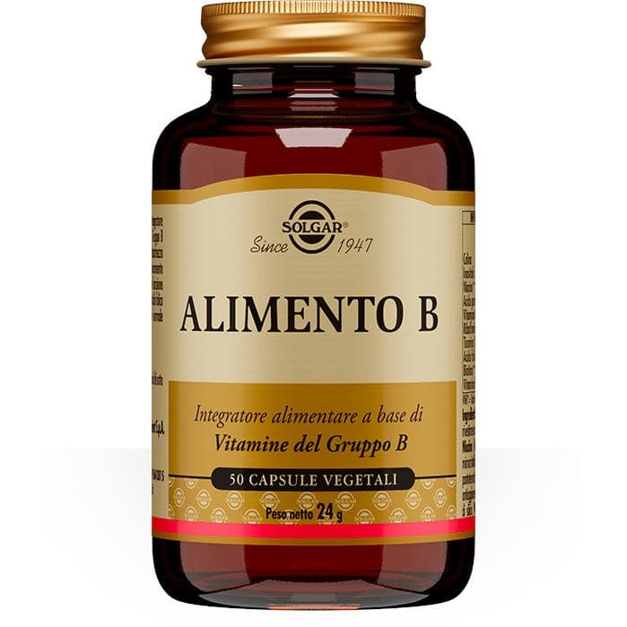 Alimento B Solgar – Complejo de vitaminas B, 50 cápsulas