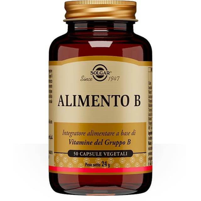Alimento B Solgar – Complejo de vitaminas B, 50 cápsulas