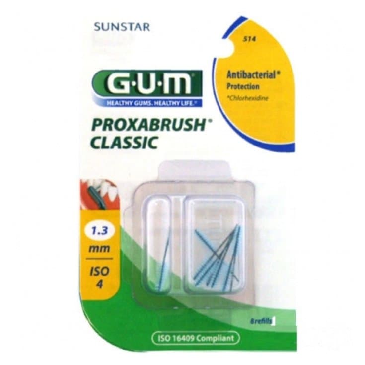 GUM Butler Cepillos Interdentales RIC Fino Cónico – Pack de 8