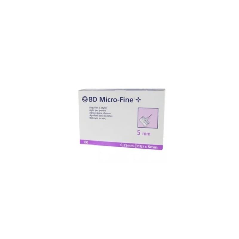 Microfine+ – Agujas para Pluma de Insulina 31G 5 mm – 100 unidades