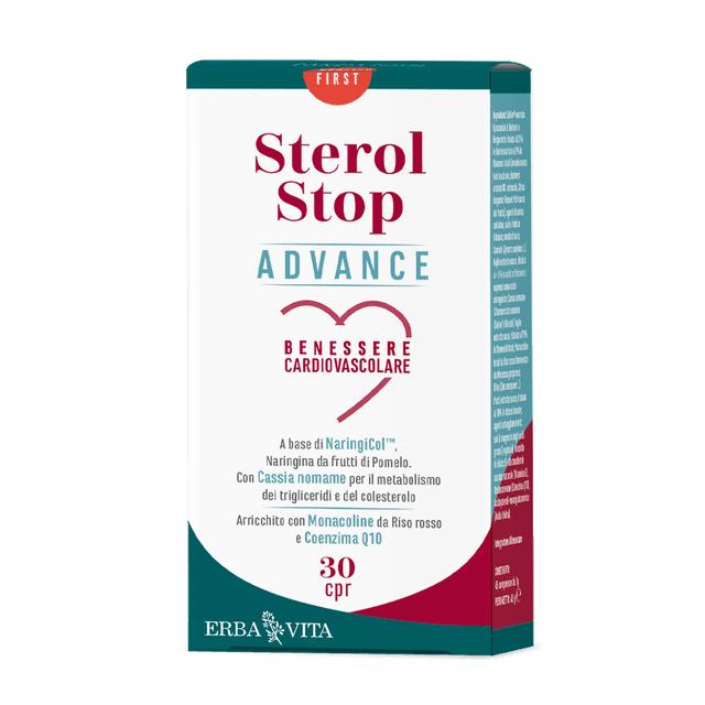 Berberina 200 mg + Cardo Mariano – 30 comprimidos | Erba Vita Sterol Stop Advance