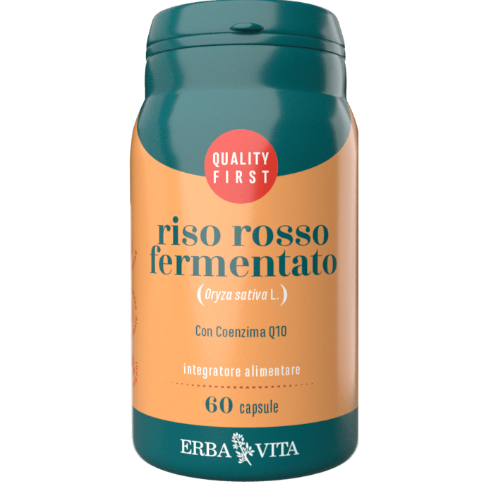 Arroz Rojo 99,4 mg – 60 cápsulas EBV | Erba Vita
