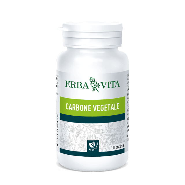 Carbón activado Erba Vita – 100 comprimidos