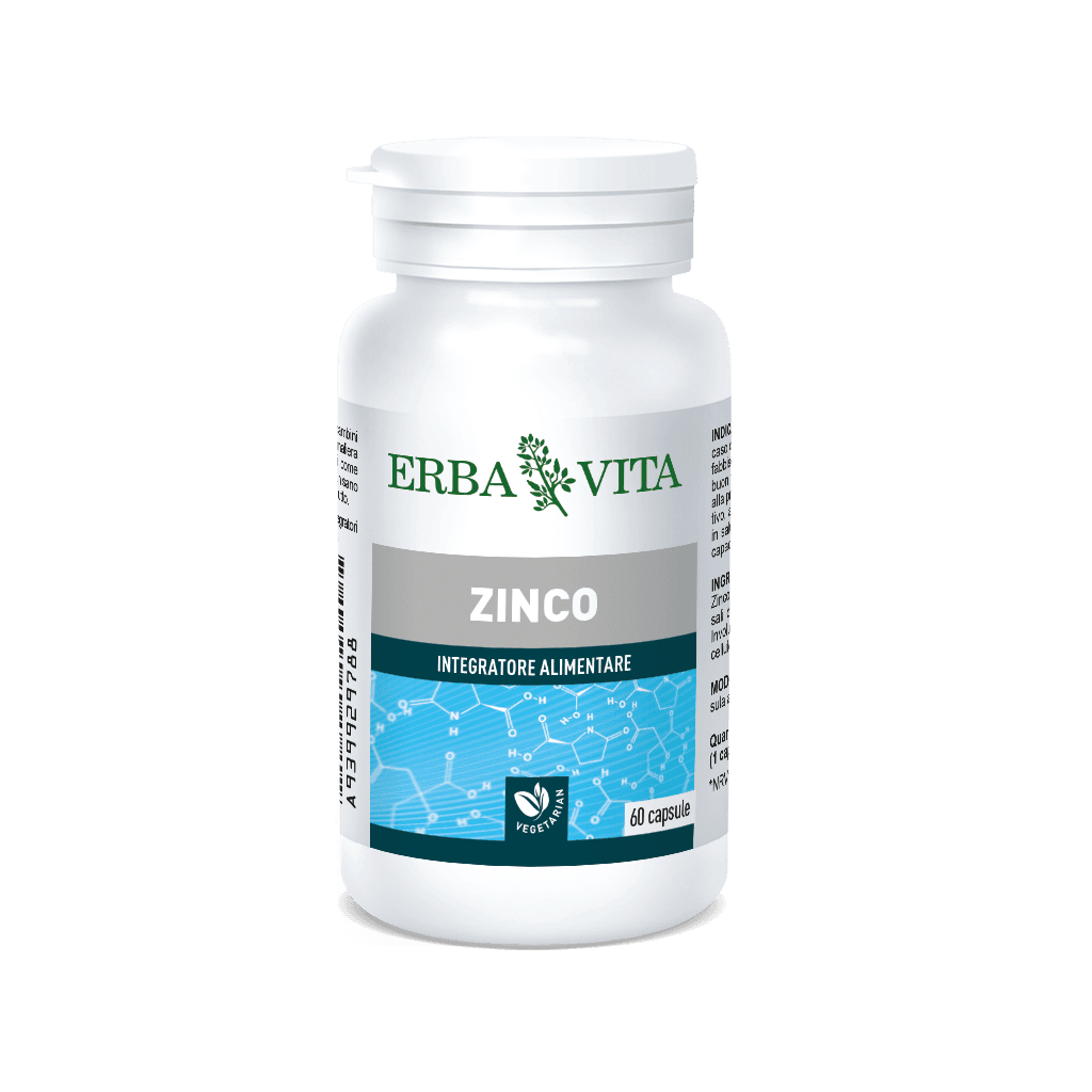 Zinco – 60 cápsulas | Erba Vita