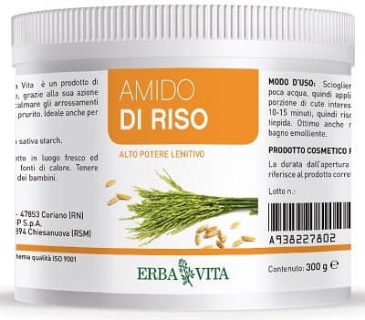 Erba Vita Polvo de Almidón de Arroz en Bote – 300 g