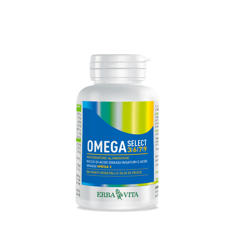 Omega-3 EPA y DHA – 120 perlas | Erba Vita Omega Select 3/6/7/9