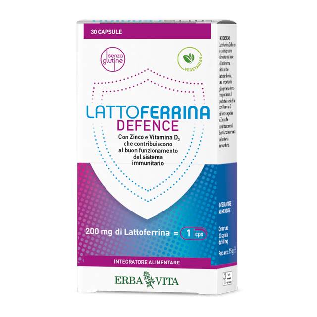 Lattoferrina Defence EBV – 30 cápsulas | Erba Vita