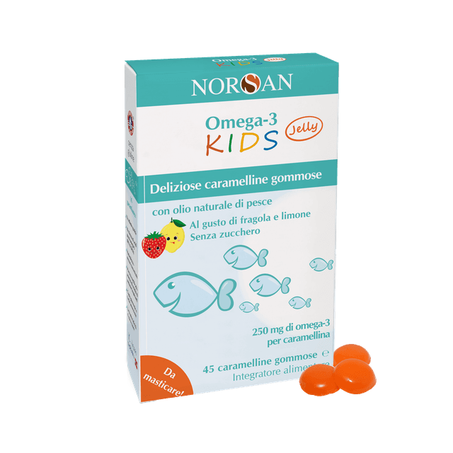 Norsan Omega-3 500 mg Kids Caramellin – 45 gominolas
