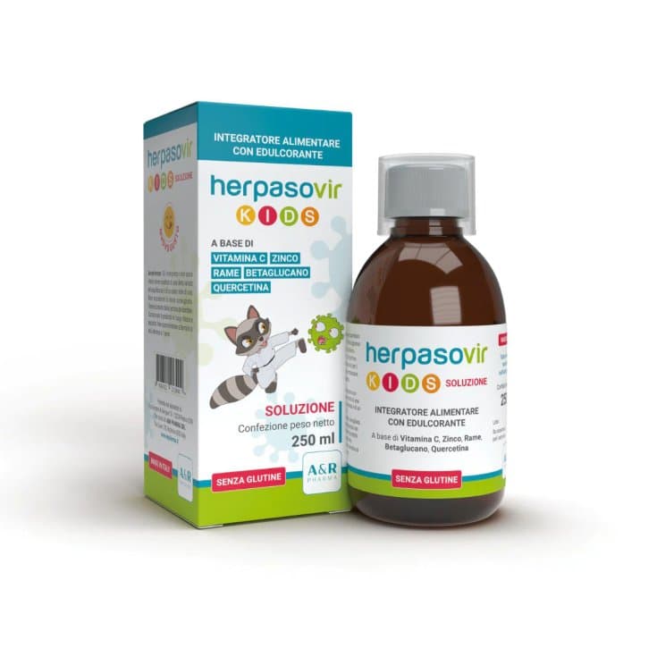 Vitamina C 100 mg + Beta-Glucano – 250 ml | Herpasovir Kids Solución