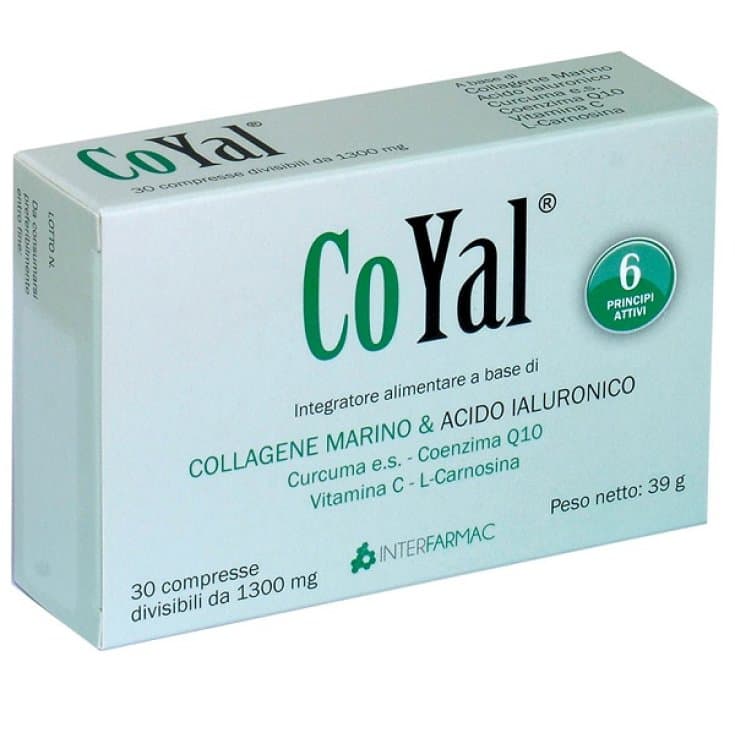 Ácido Hialurónico 290 mg + Cúrcuma – 30 comprimidos de 1300 mg | COYAL