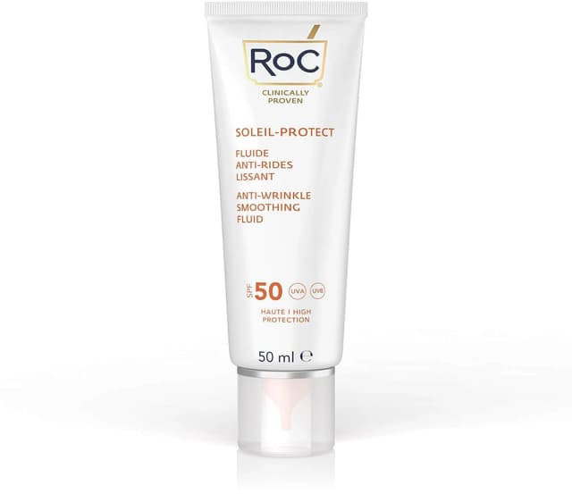 ROC Flu Sol Viso SPF 50+ Anti-Arrugas – Fluido solar facial