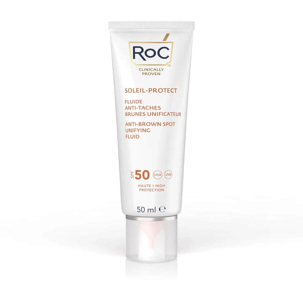 ROC Flu Sol Viso SPF 50+ Anti-Manchas – Fluido solar facial