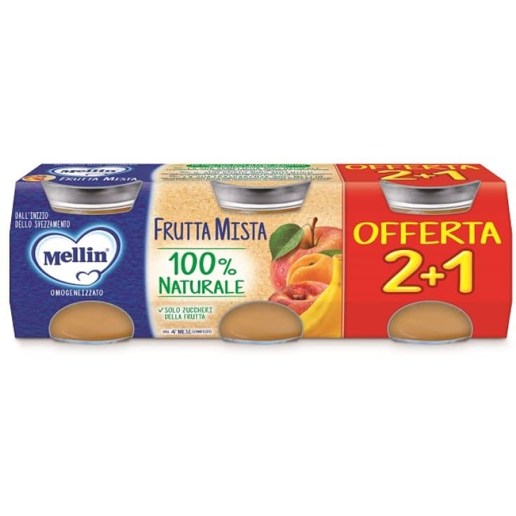 Mellin Potito de Frutas Mix – 3 tarritos