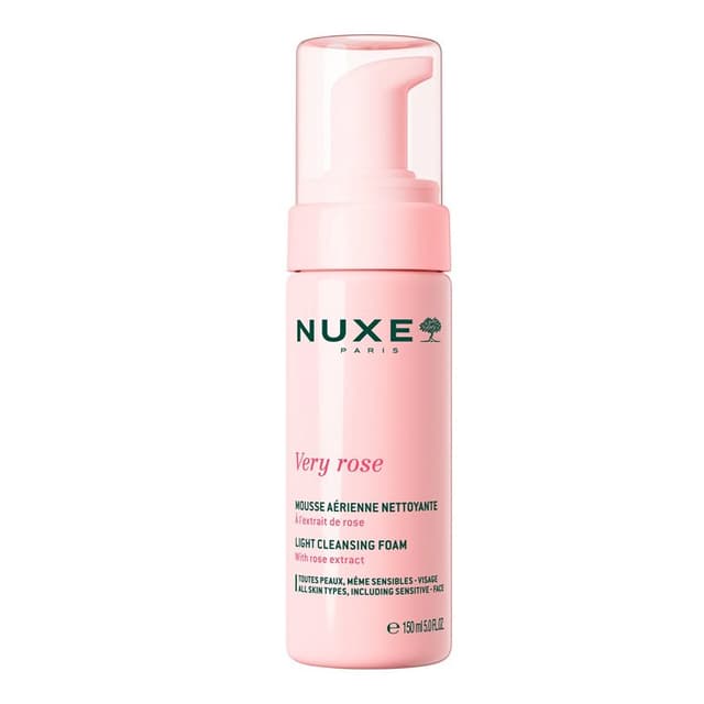 NUXE Very Rose Light Cleans Foam – Espuma limpiadora ligera – 1 envase