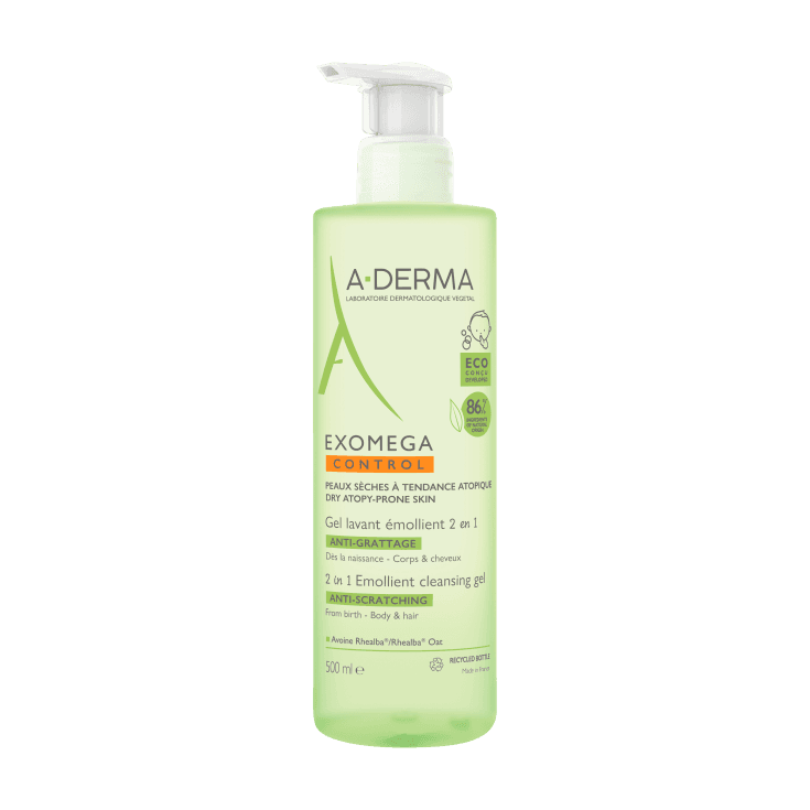 A-Derma Exomega Control Gel 2 en 1 – 500 ml