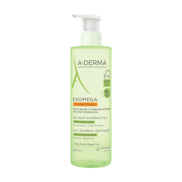 A-Derma Exomega Control Gel 2 en 1 – 500 ml
