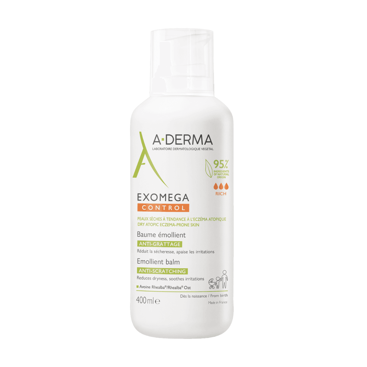 A-Derma Exomega Control Bálsamo Reengrasante – 400 ml