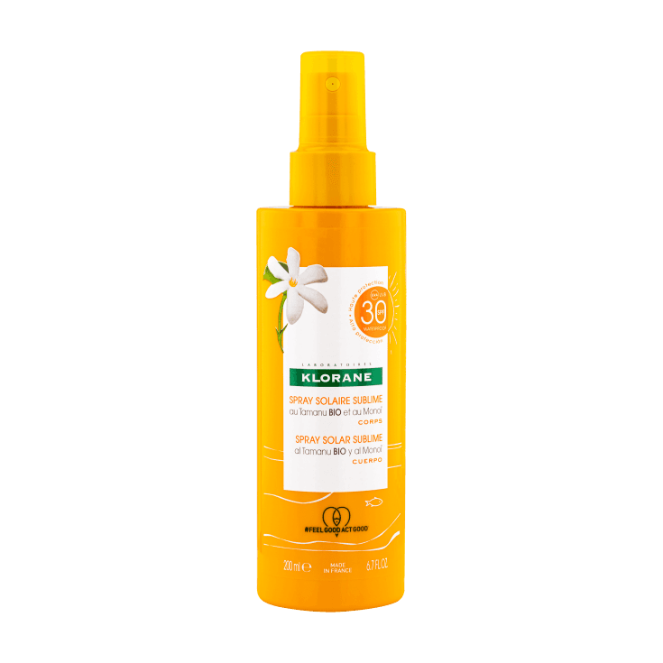 Klorane Leche Solar en Spray SPF 30 Tamanu/Monoi – 200 ml