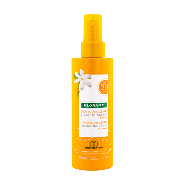 Klorane Leche Solar en Spray SPF 30 Tamanu/Monoi – 200 ml
